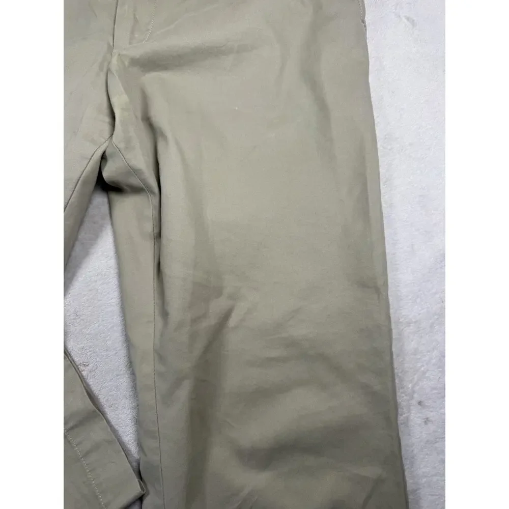 Banana Republic Emerson Chino Pants Mens 34x32 Khaki Straight Fit Cotton
